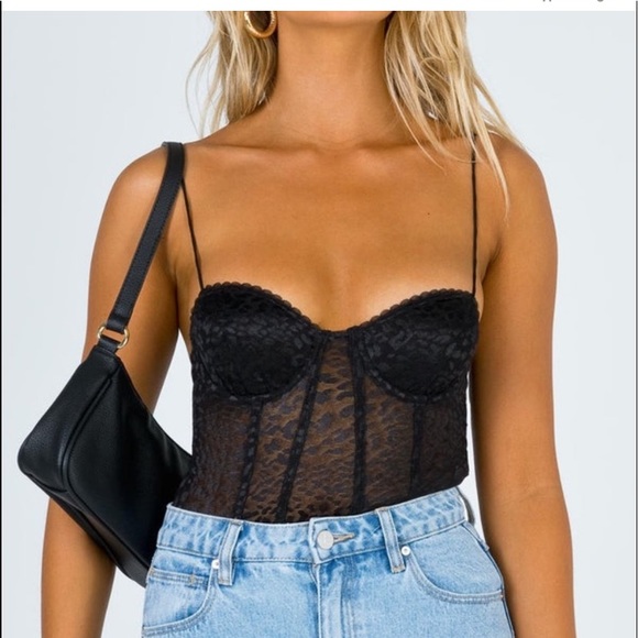 Princess Polly Black Bodysuit - Picture 4 of 4